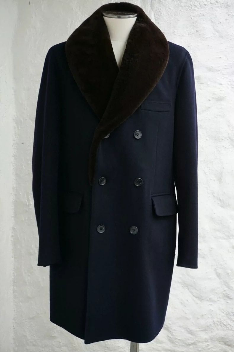 Loro Piana LORO PIANA Men's baby cashmere double rowed coat Size US L / EU 52-54 / 3 - 1 Thumbnail