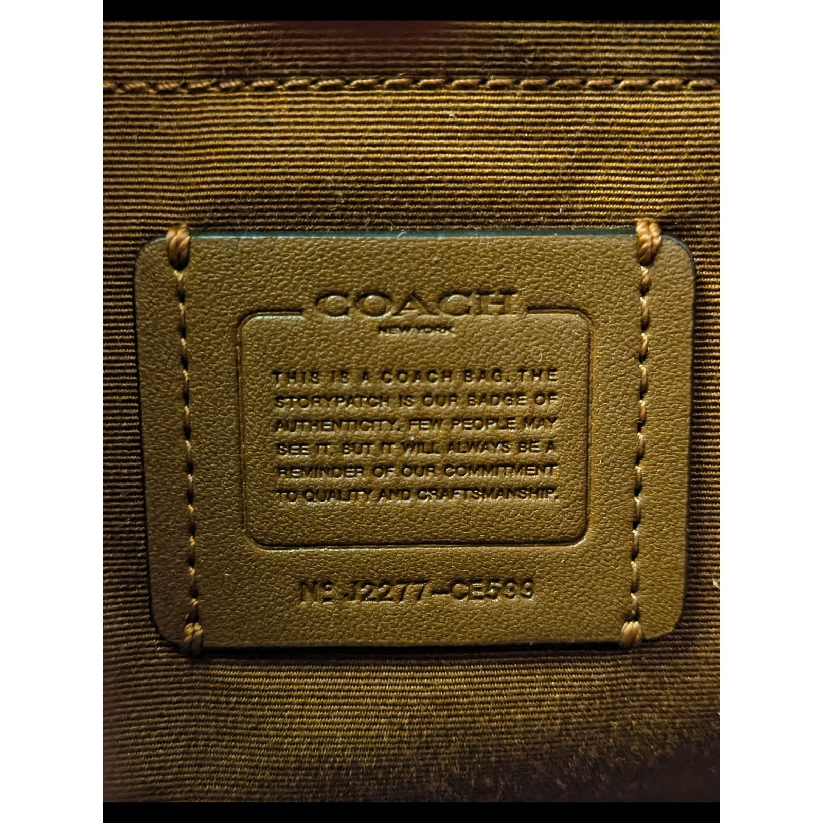 Coach New Coach Brown tan Monogram Crossbody Coated Canvas Leather Size ONE SIZE - 3 Thumbnail