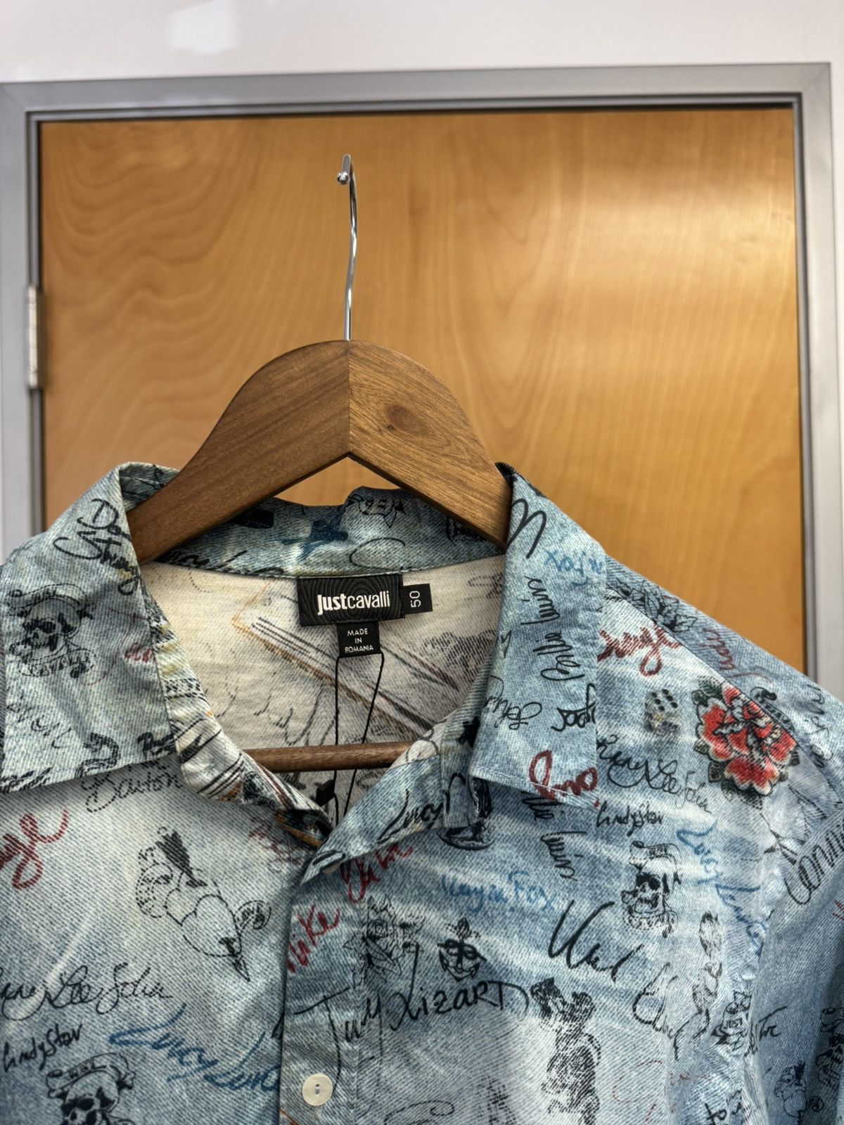 Just Cavalli Just Cavalli Trompe L oiel Button up Size US M / EU 48-50 / 2 - 3 Thumbnail
