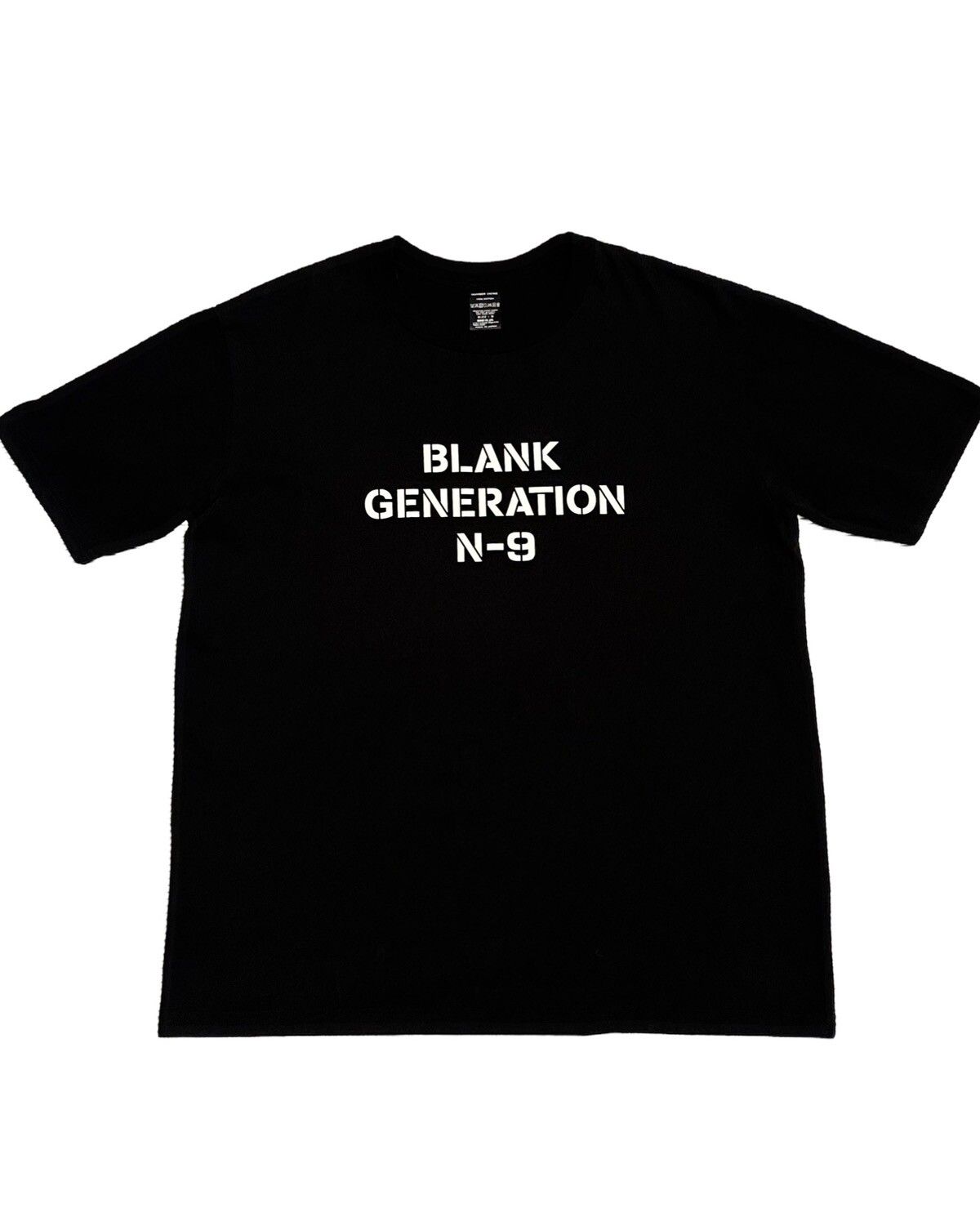 Number (N)ine Number (N)ine Blank Generation N-9 Black Tee size 5 