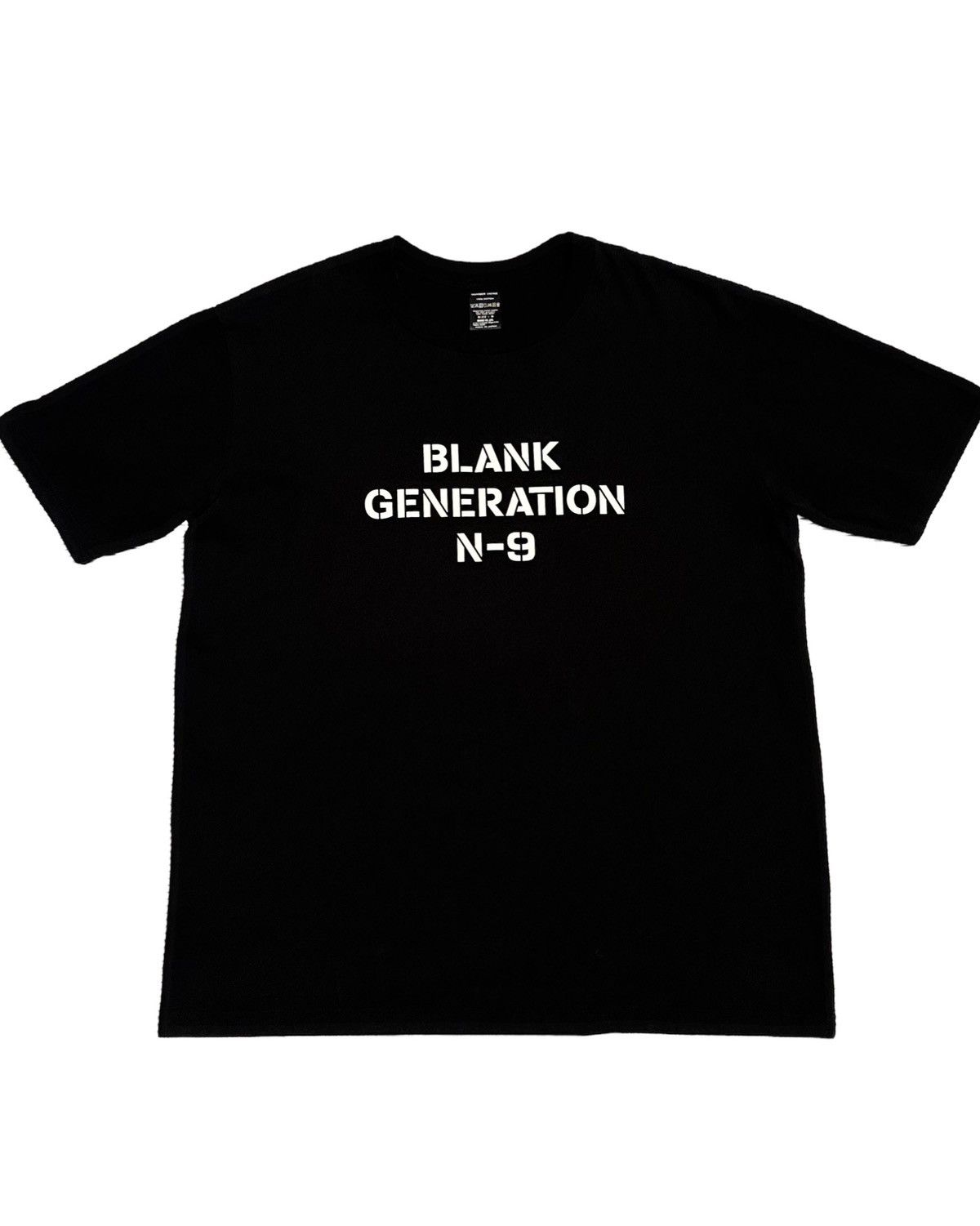 image of Number N Ine Number (N)Ine Blank Generation N-9 Black Tee Size 5, Men's