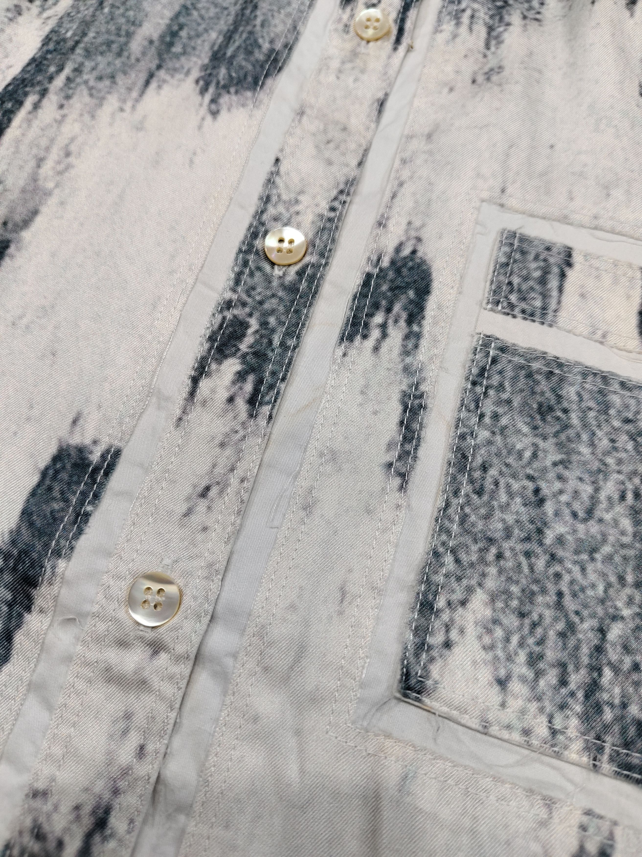 Acne Studios SS14 Acne Studios- Abstract Rogue Silk Patch Panel Shirt Size M / US 6-8 / IT 42-44 - 6 Thumbnail