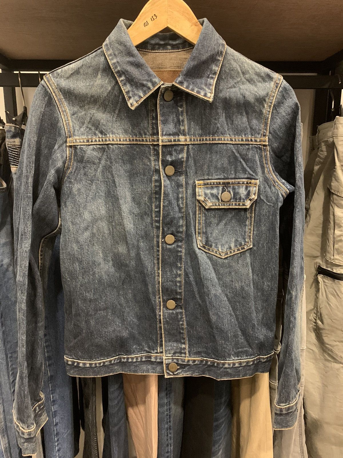 image of If Six Was Nine Ozoc Type 1 Jeans Jacket in Dark Denim, Men's (Size Small)
