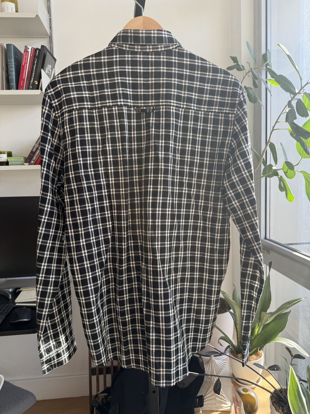 Folk Folk Black Check Relaxed Fit Shirt Size US L / EU 52-54 / 3 - 4 Thumbnail