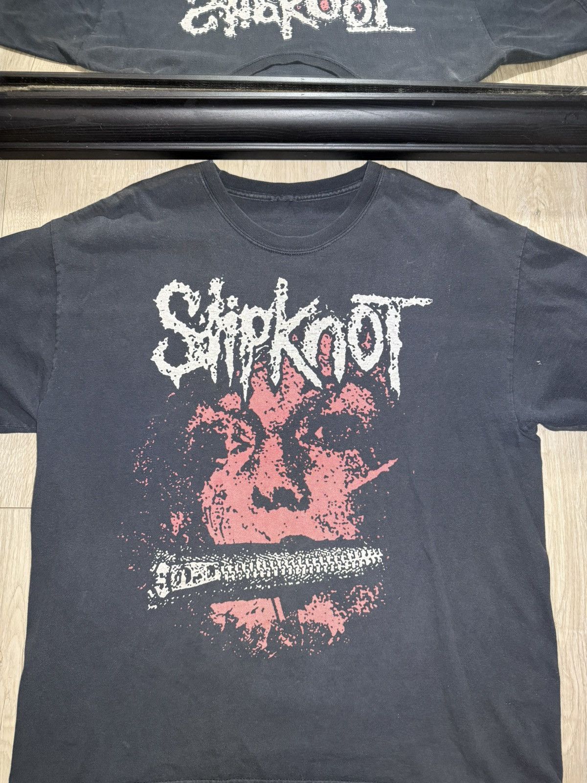 Band Tees × Vintage Vintage / Y2K Slipknot Zipper Mouth Shirt Size US L / EU 52-54 / 3 - 2 Thumbnail