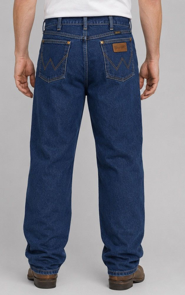 Wrangler Wrangler Regular Fit Mens Blue Denim Jeans 40x32 Cowboy Cut Size US 39 - 2 Thumbnail
