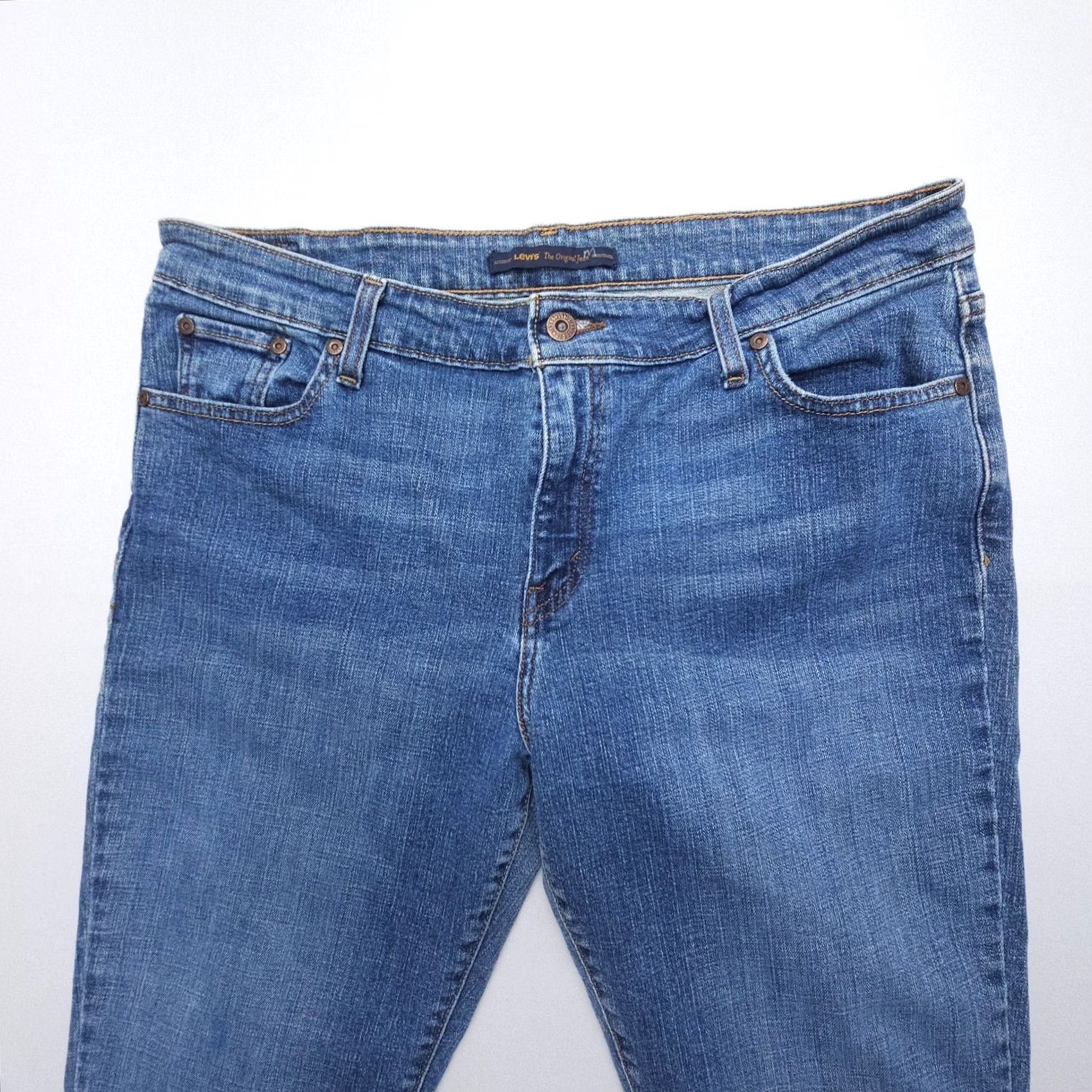 Levi's VINTAGE Levi's Jeans Skinny Womens 16 Blue Denim 5-Pocket Stretch Mid Rise 28in Inseam 2000s Y2K Size 38" / US 16 / IT 52 - 3 Thumbnail
