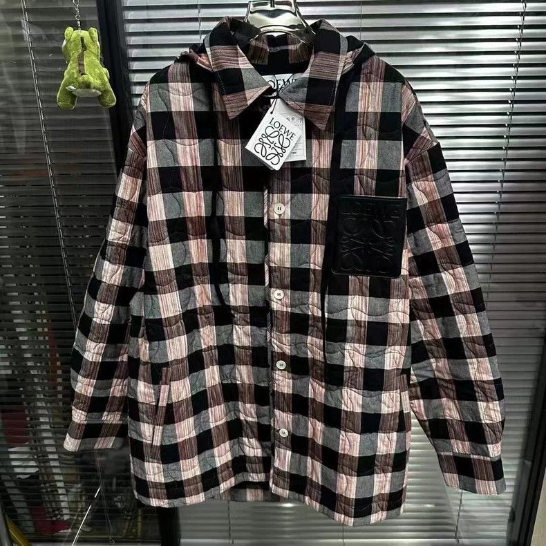 Loewe LOEWE Pleated shirt, cotton coat Size L / US 10 / IT 46 - 1 Thumbnail