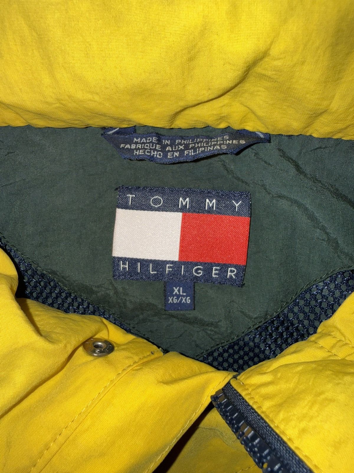 Tommy Hilfiger Vintage Tommy Hilfiger Spellout Windbreaker Jacket Size US XL / EU 56 / 4 - 10 Thumbnail