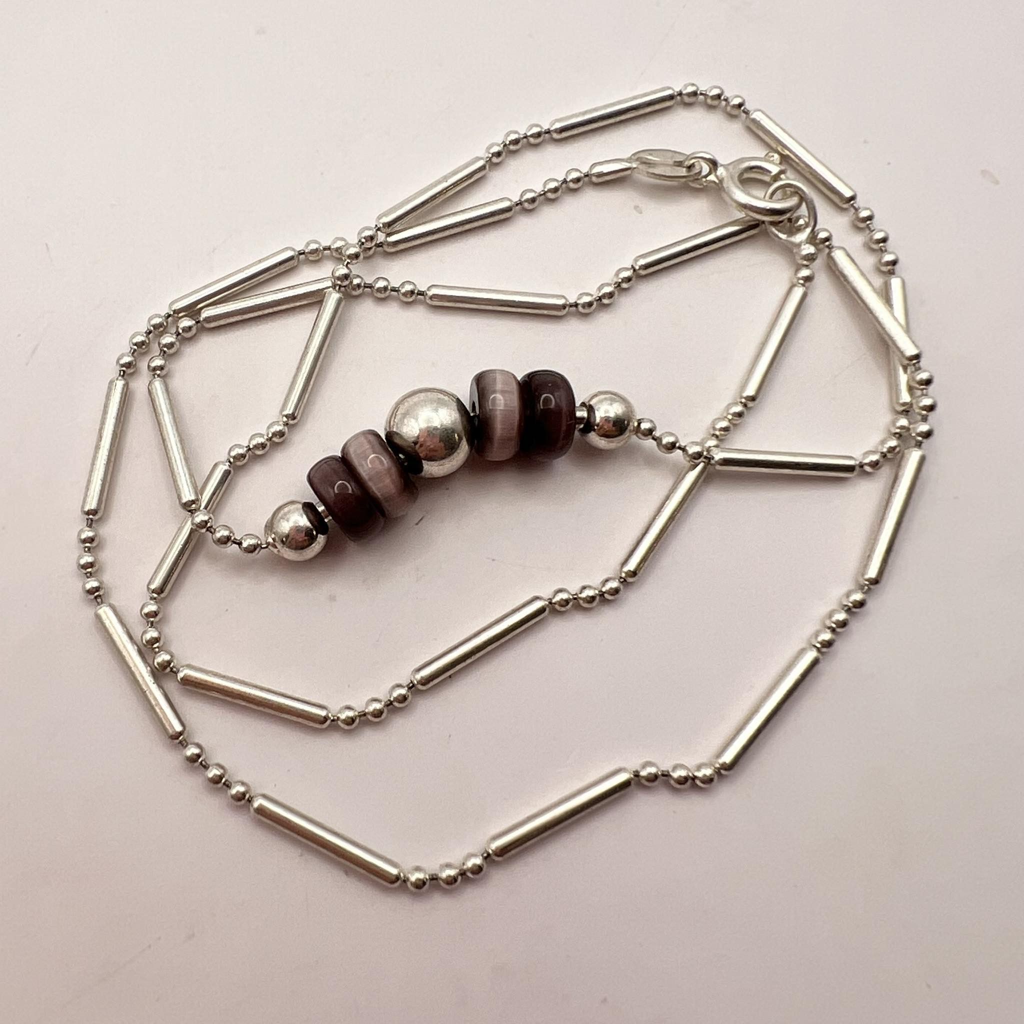 Jewelry Fine Vintage Sterling Silver 925 Chain Necklace Italy 5 gr Size ONE SIZE - 4 Thumbnail