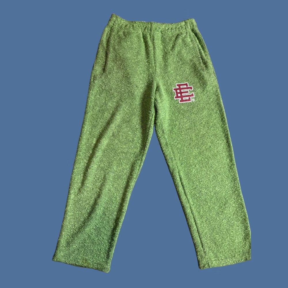 Eric Emanuel VINTAGE? No. Eric Emanuel Sweatpants Mens Large Green Terry Joggers Elastic Waist Made USA Size US 33 - 1 Thumbnail