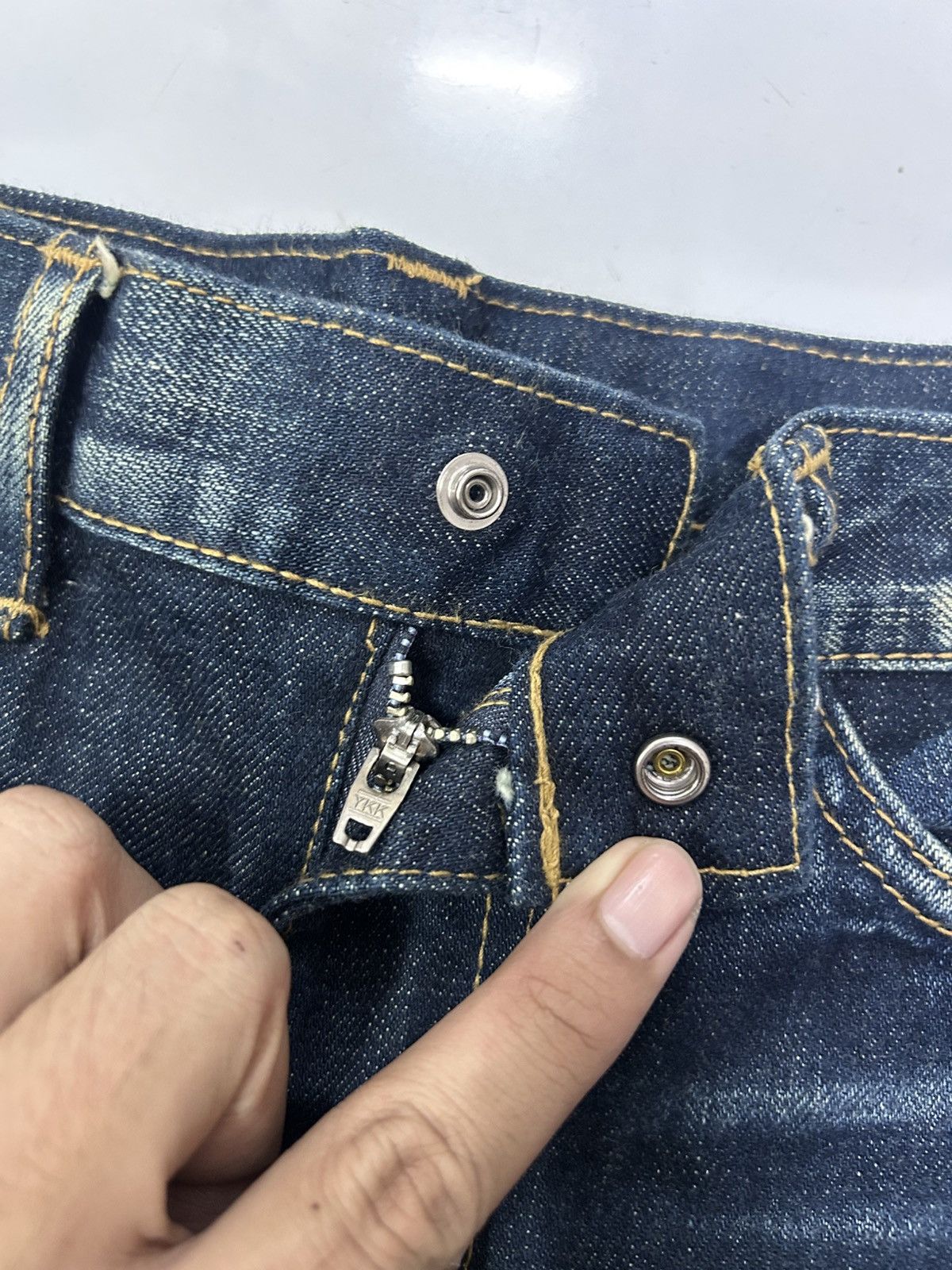Cosmic Wonder × Japanese Brand × Vintage Vintage Cosmic Wonder Japanese Denim Slim Fit Jeans Size US 32 / EU 48 - 13 Thumbnail
