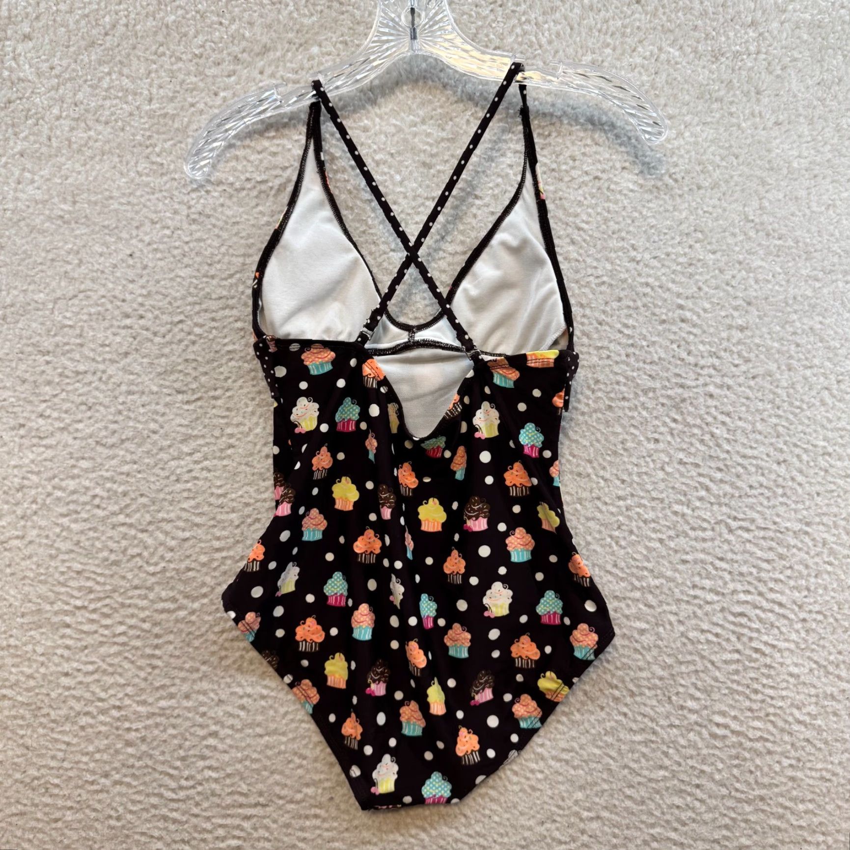 Vintage VINTAGE Y2K One Piece Swimsuit Bathing Suit Brown Cupcakes Monokini S Womens Fits S/M Hobie Size S / US 4 / IT 40 - 2 Thumbnail