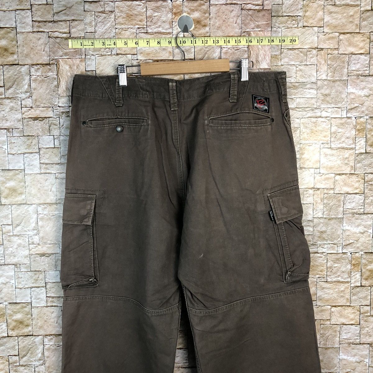 Japanese Brand Even River Brown Cargo Multipocket Pants #A629 Size US 37 - 16 Thumbnail