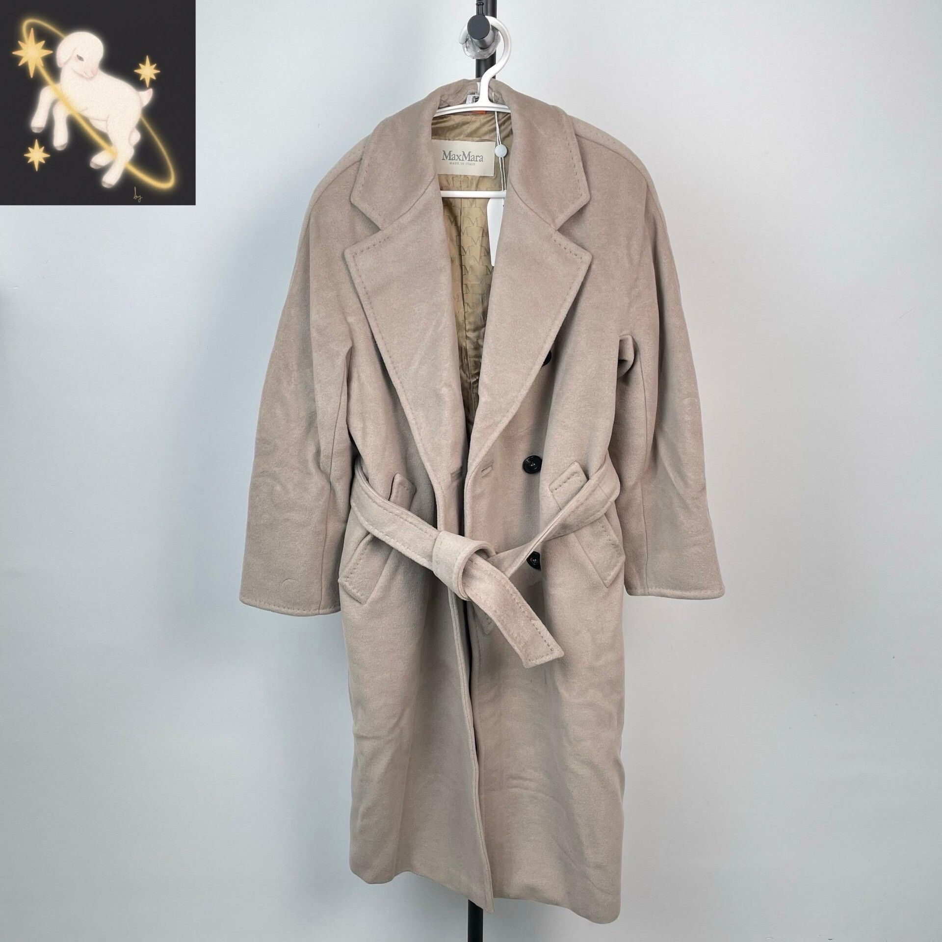 Max Mara Max Mara Long Beige Coat M Women Size M / US 6-8 / IT 42-44 - 1 Thumbnail