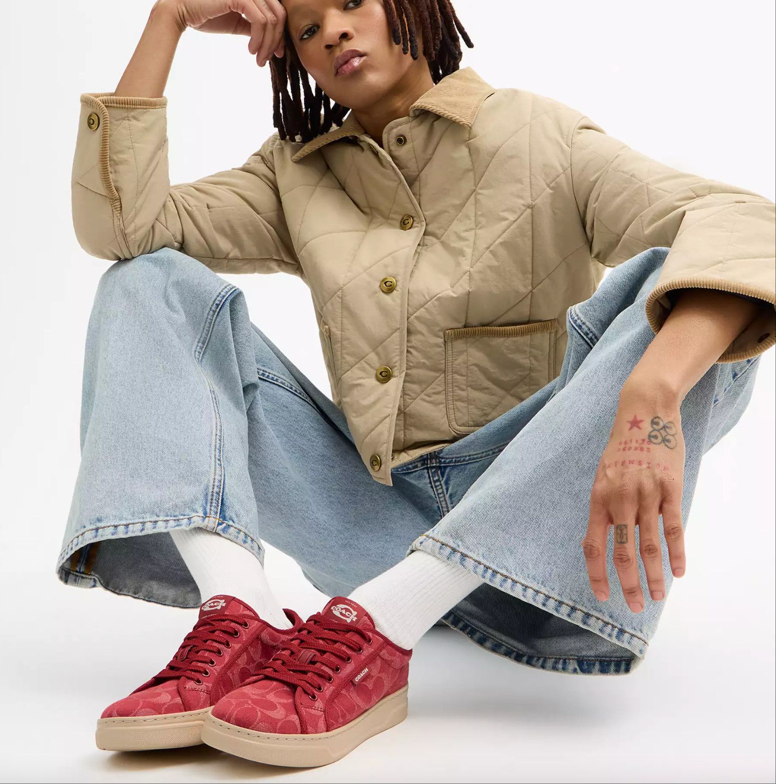 Coach Canvas Sneaker In Signature Denim CDE35 Size US 6.5 / IT 36.5 - 9 Thumbnail