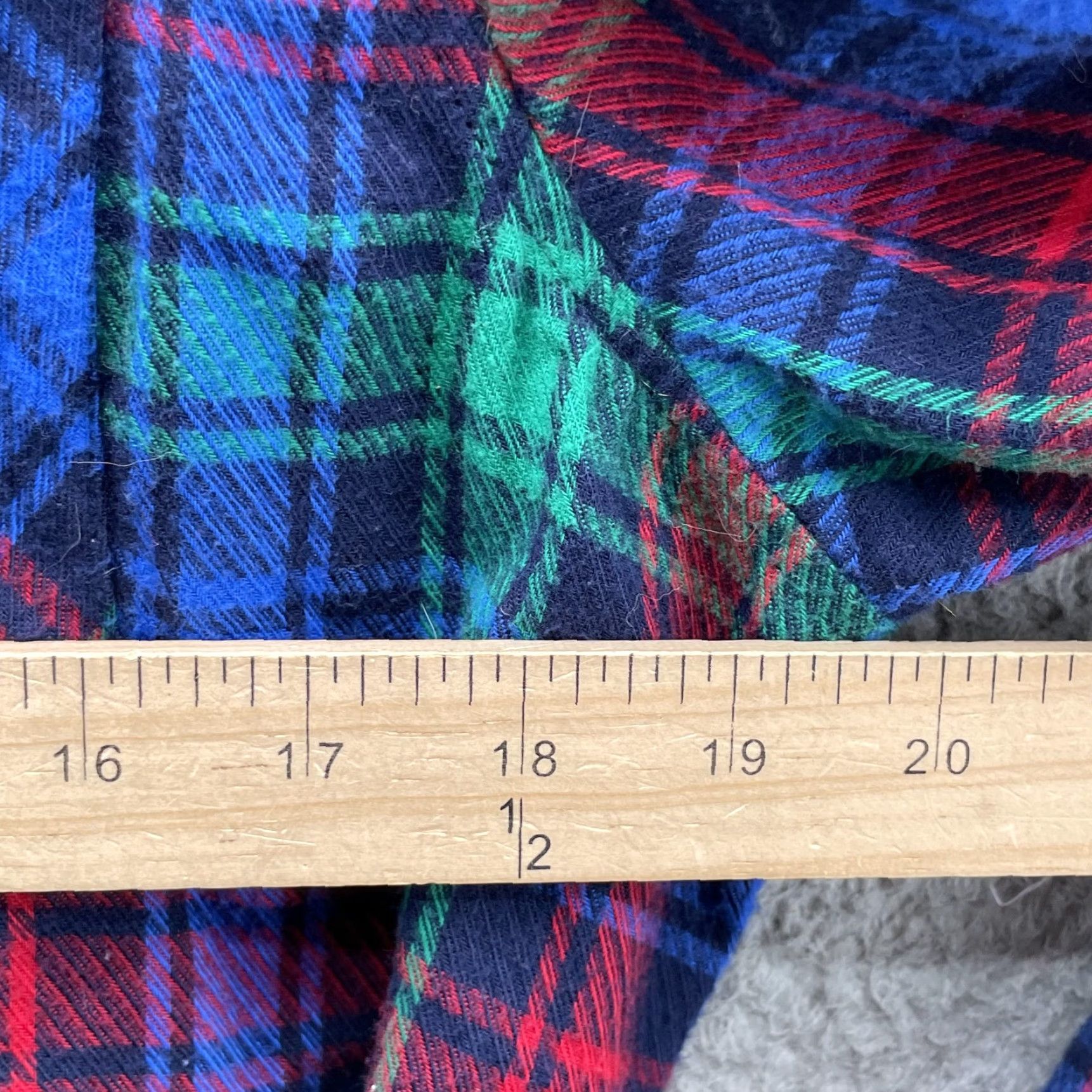 Lands' End Lands' End Flannel Shirt Dress Women Large Plaid Tunic Western Fall Outdoor Gorp Size L / US 10 / IT 46 - 4 Thumbnail