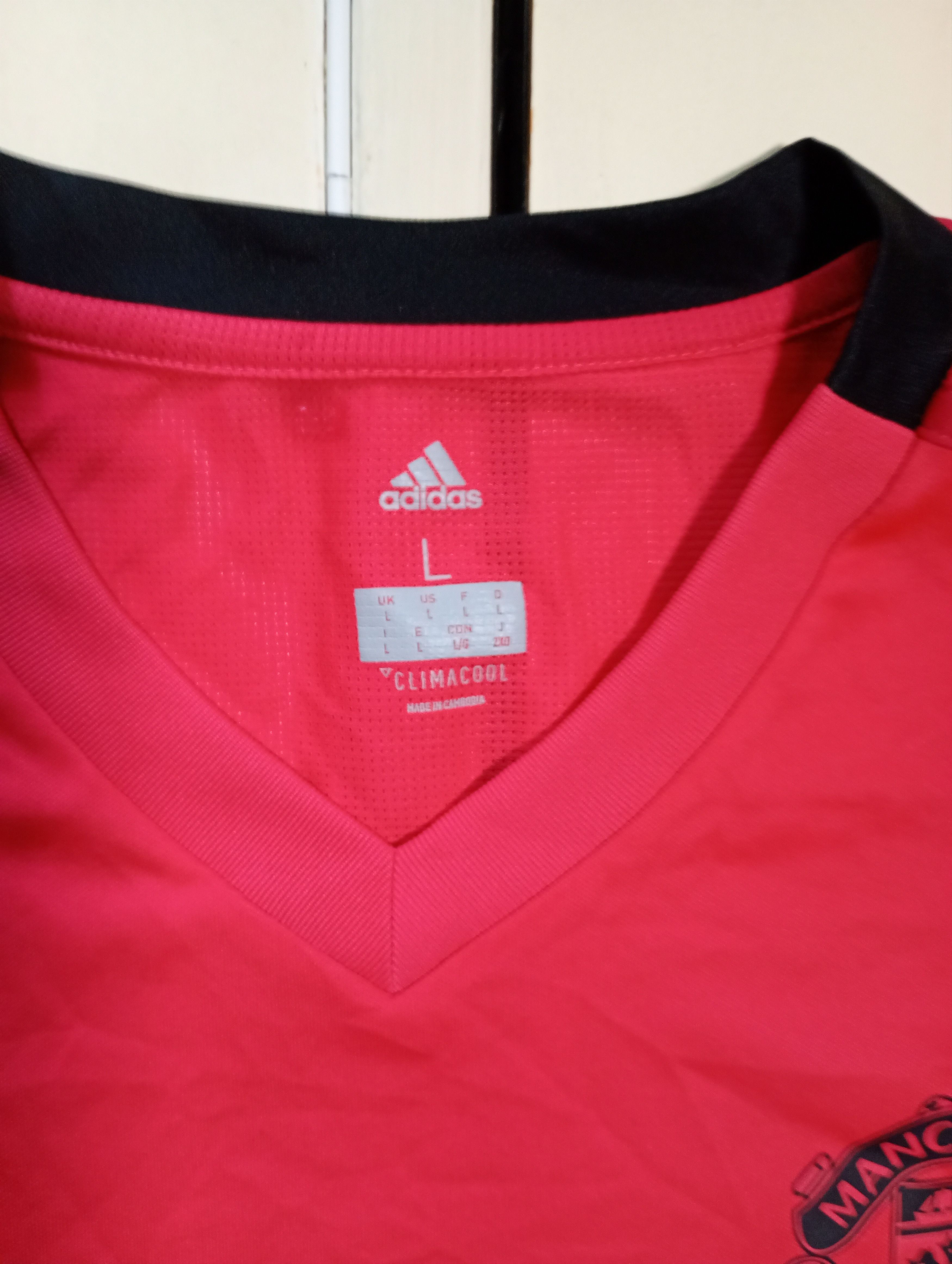 Adidas Adidas Manchester United Training Jersey 2018-2019 Size US L / EU 52-54 / 3 - 7 Thumbnail