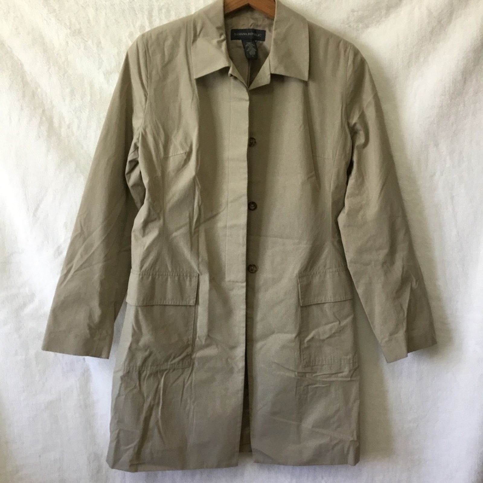 Banana Republic Banana Republic Beige Trend Coat Size S / US 4 / IT 40 - 1 Thumbnail