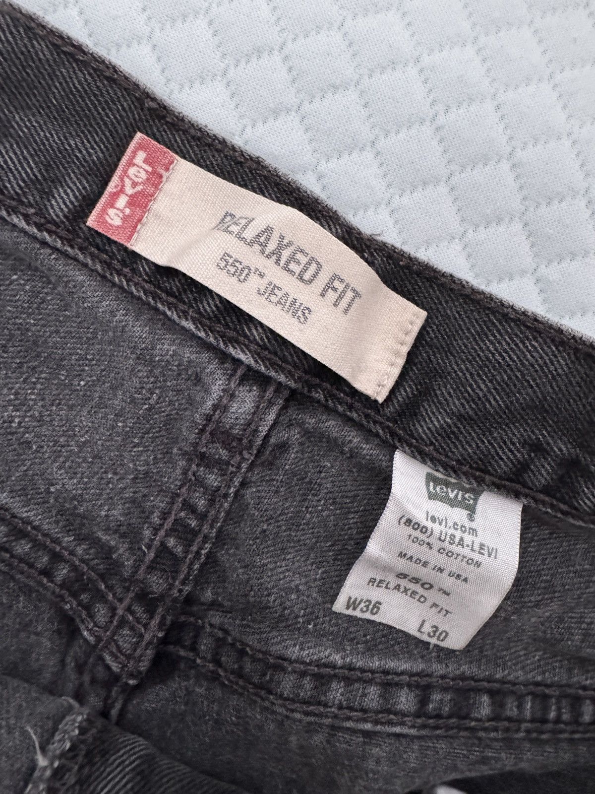 Levi's vintage faded levi 550 denim Size US 36 / EU 52 - 2 Thumbnail