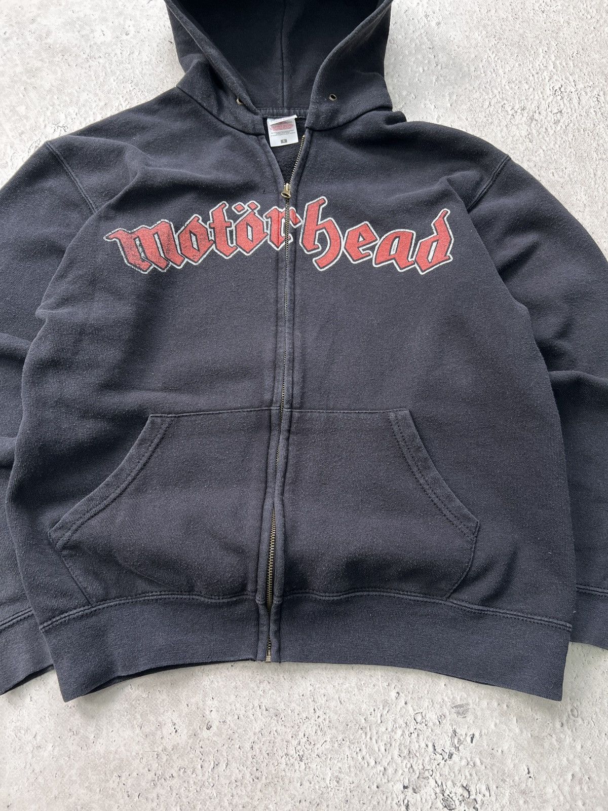 Band Tees × Vintage Vintage 90's Motorhead hoodie zip rock band Motörhead Size US S / EU 44-46 / 1 - 7 Thumbnail