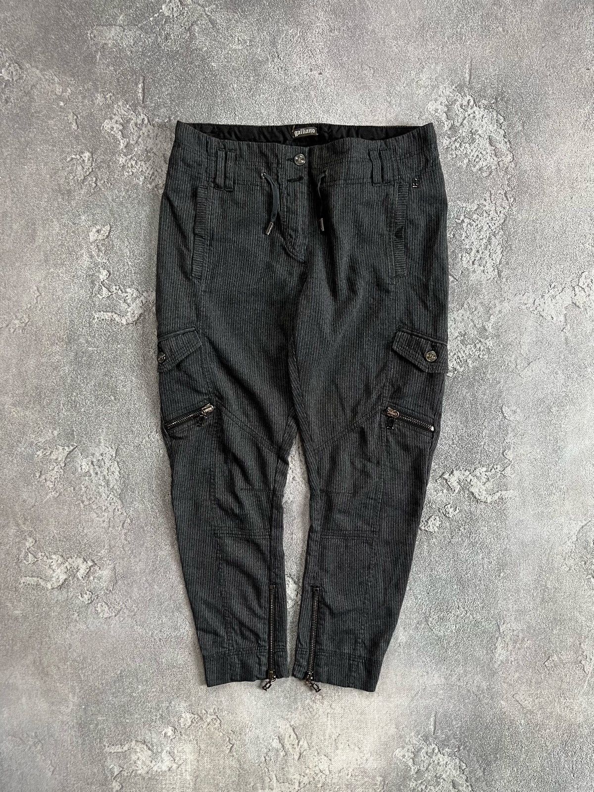 John Galliano John Galliano Wool Cargo Pants Zip Cuffs Trousers Size 42 Size 28" / US 6 / IT 42 - 1 Thumbnail