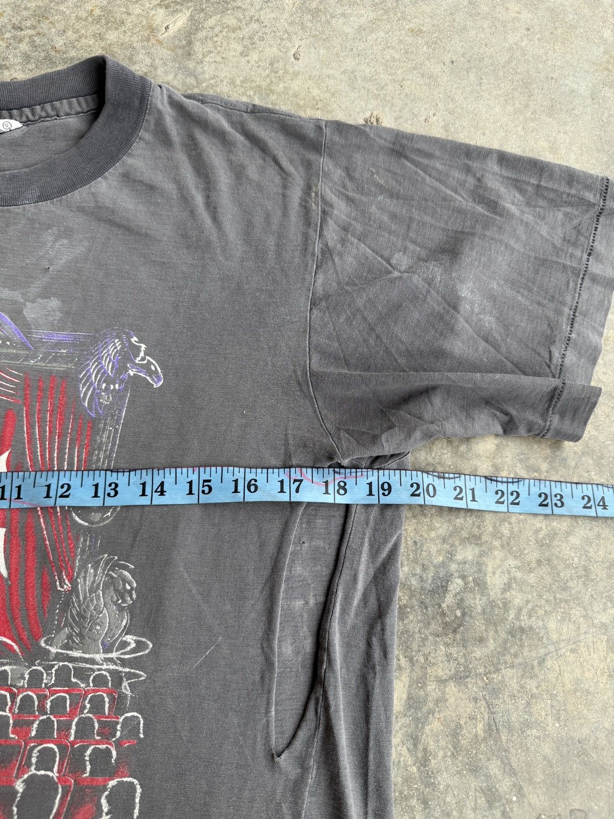 Band Tees × Vintage *RARE* 1990 90s VINTAGE DEATH ANGEL FADED DISTRESSED METAL Size US L / EU 52-54 / 3 - 7 Thumbnail