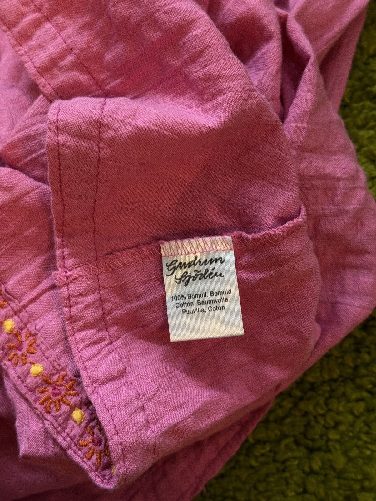 Designer Gudrun Sjoden avant Garde pink mini dress Size S / US 4 / IT 40 - 6 Thumbnail