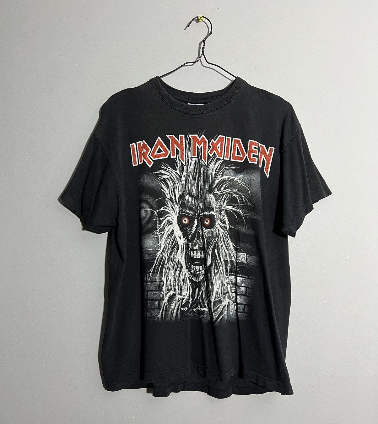 Iron Maiden × Vintage Vintage Iron Maiden Horror Black Rock T-Shirt Size US L / EU 52-54 / 3 - 1 Thumbnail