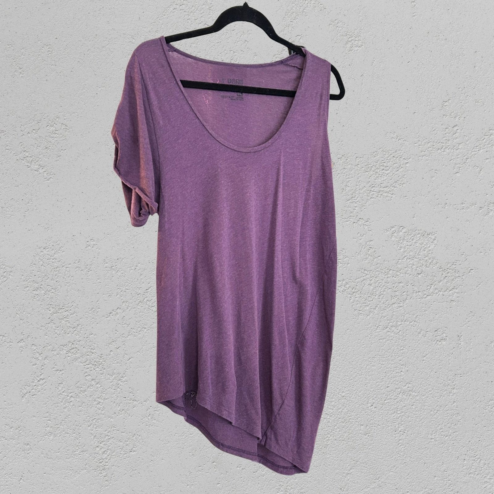 Vintage I’OCAN Purple Asymmetric Tee Women’s S Minimalist Korean Top Size S / US 4 / IT 40 - 2 Thumbnail
