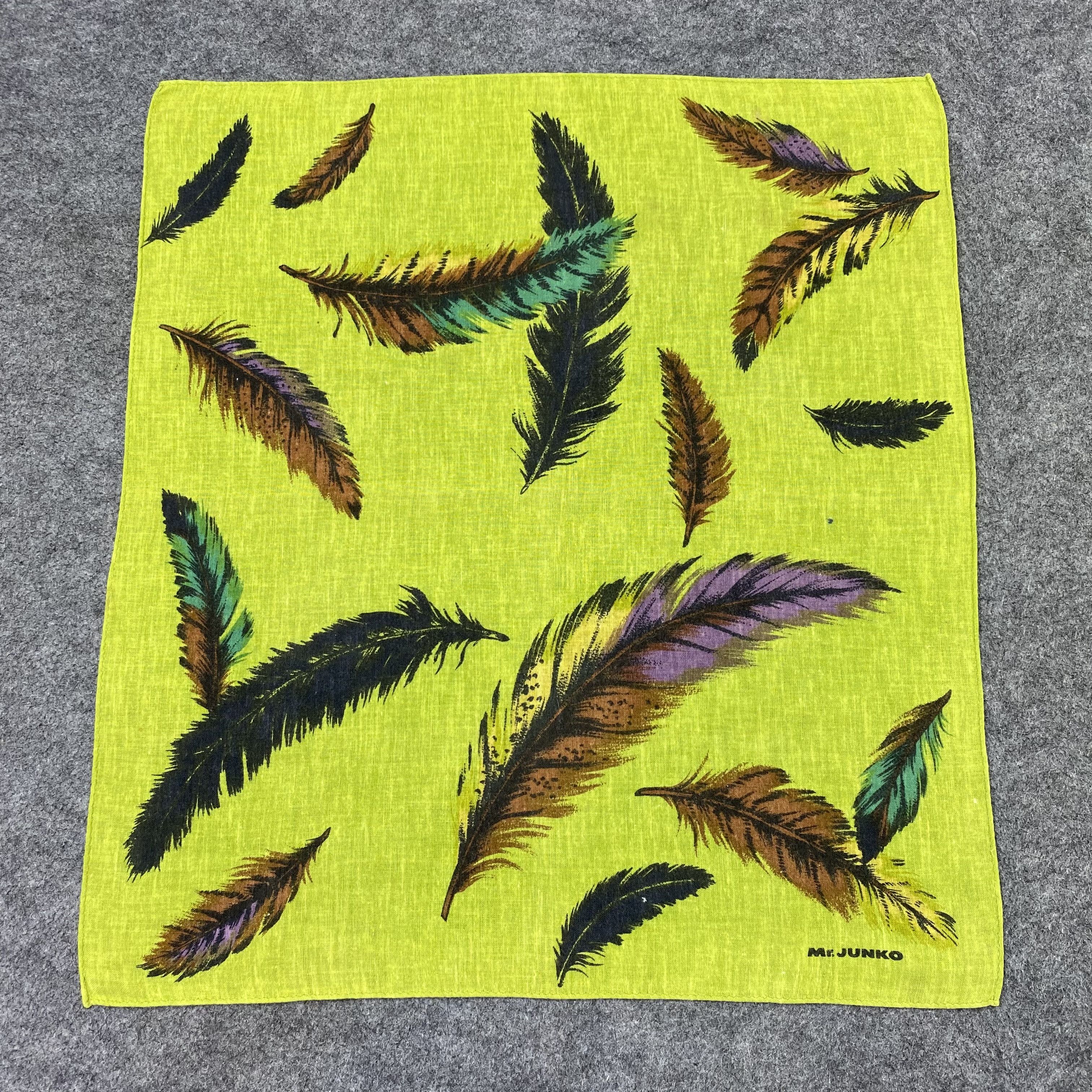 Japanese Brand Mr.Junko Handkerchief Neckerchief Bandana-B1965 Size ONE SIZE - 3 Thumbnail