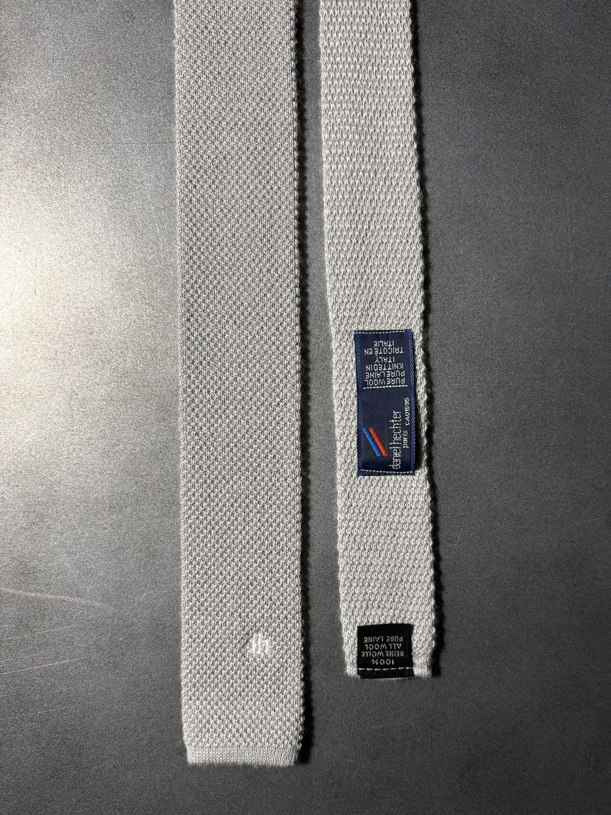 Daniel Hechter Vintage Daniel Hechter Necktie Straight Bar Flat Top Knit Ti Size ONE SIZE - 3 Thumbnail