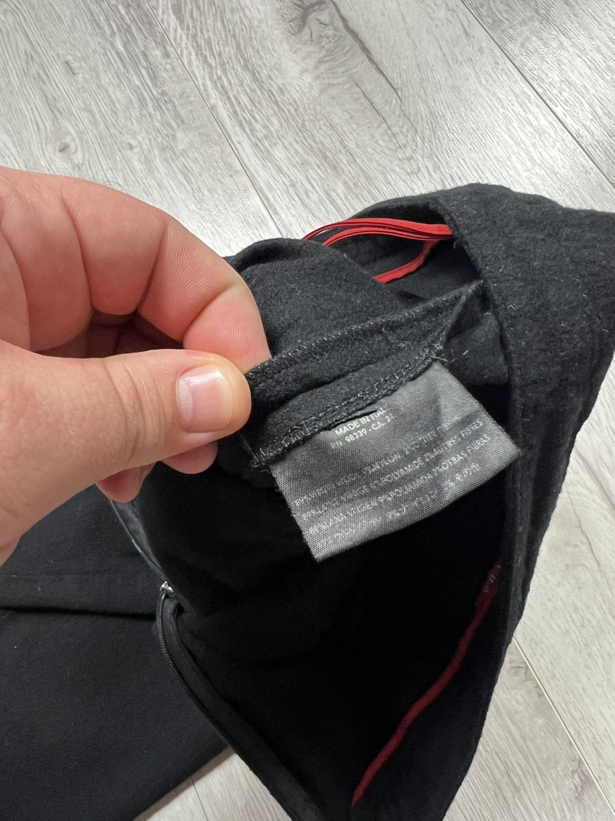 Prada 1999s Prada Sport Black Wool & Nylon Pants Red Tab Trousers Size 26" / US 2 / IT 38 - 17 Thumbnail