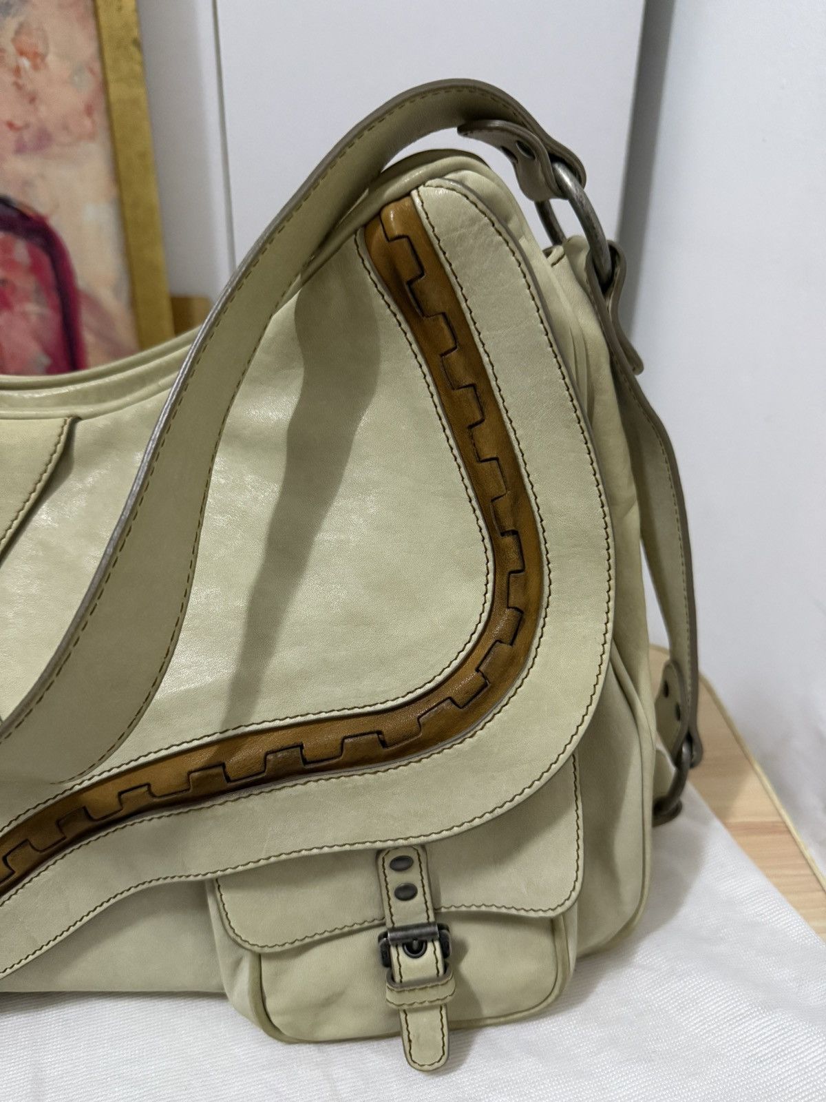 Dior 2006 Christian Dior Gaucho leather Saddle bag Size ONE SIZE - 6 Thumbnail