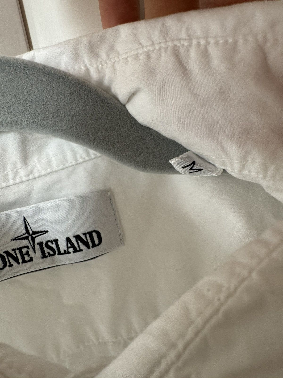Stone Island Stone Island white shirt with logo Size US M / EU 48-50 / 2 - 6 Thumbnail