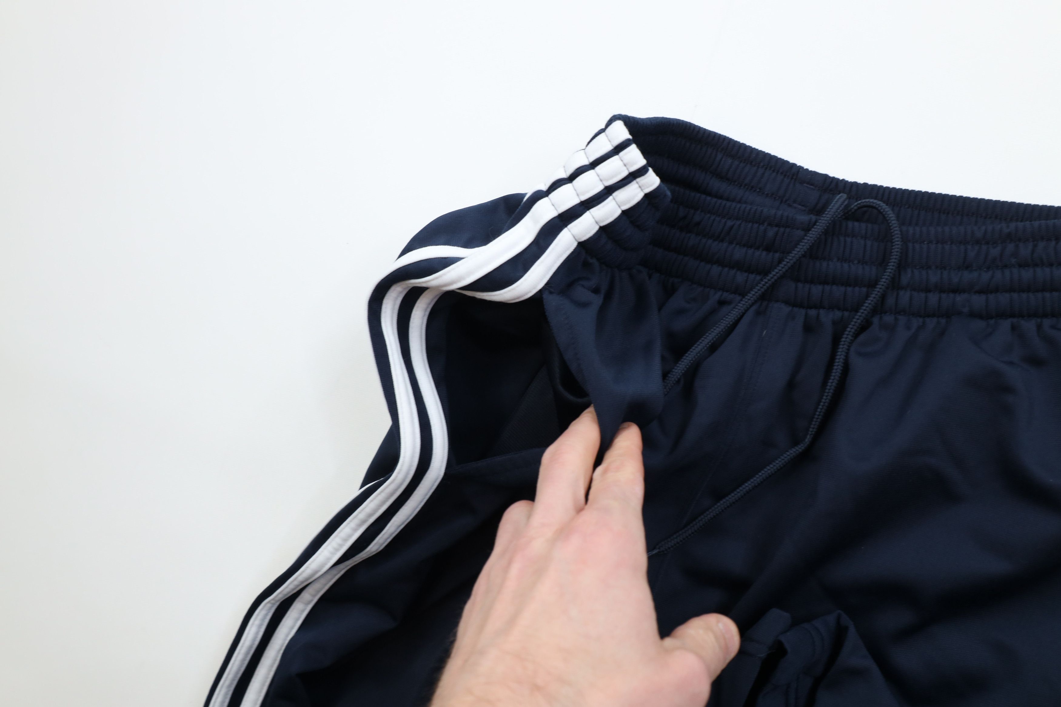 Adidas Vintage Y2K Adidas Striped Wide Leg Sweatpants Pants Blue Size US 34 / EU 50 - 7 Thumbnail