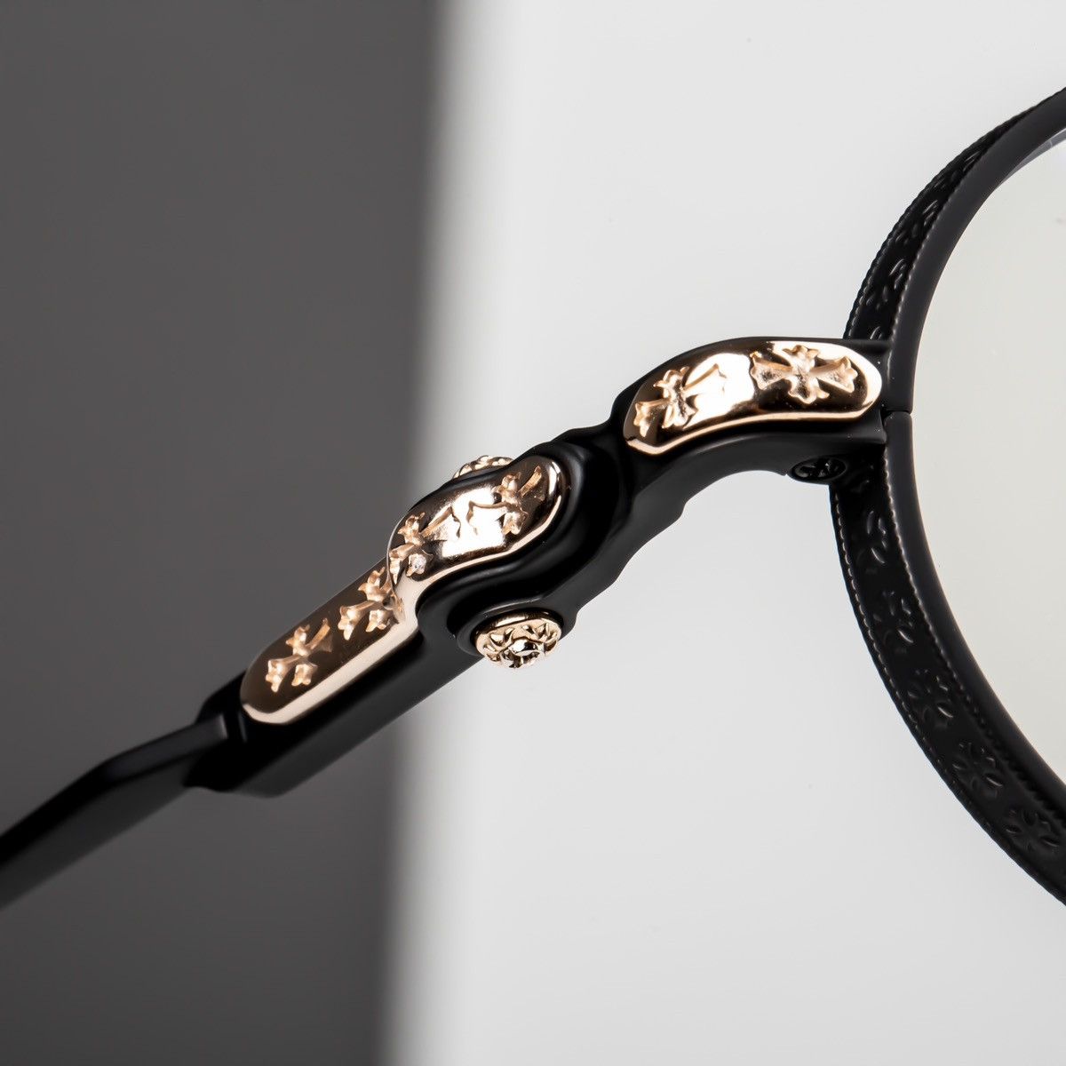 Chrome Hearts CHROME HEARTS HONEY DIPPED BLACK-18KGP GLASSES Size ONE SIZE - 2 Thumbnail