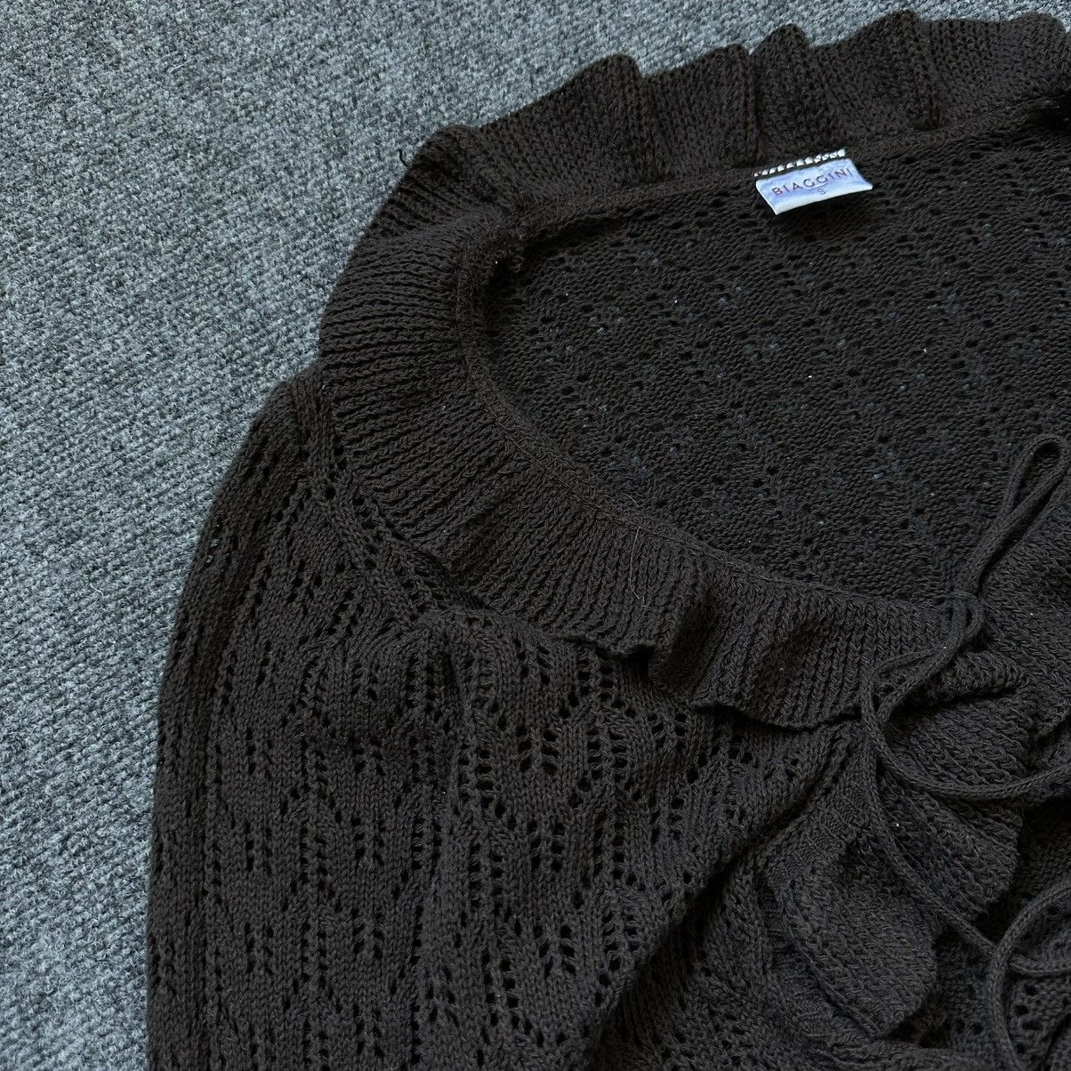 If Six Was Nine VTG Knit Japan Biaggini Cardigan Long-sleeve T-shirts Grunge Size S / US 4 / IT 40 - 6 Thumbnail
