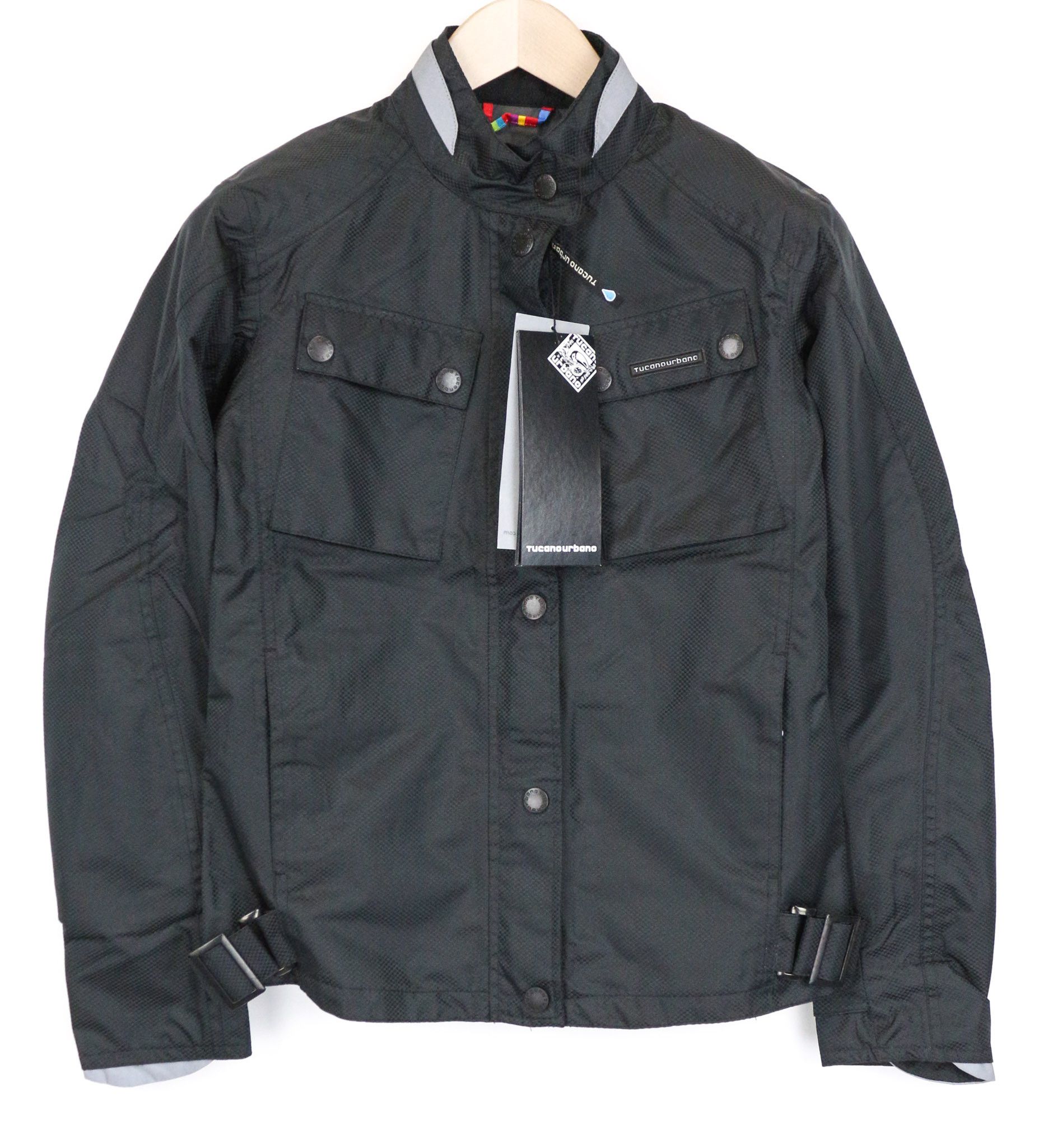 Other TINA S Black Windbreaker Zipped Moto Jacket 76280 Size S / US 4 / IT 40 - 1 Thumbnail