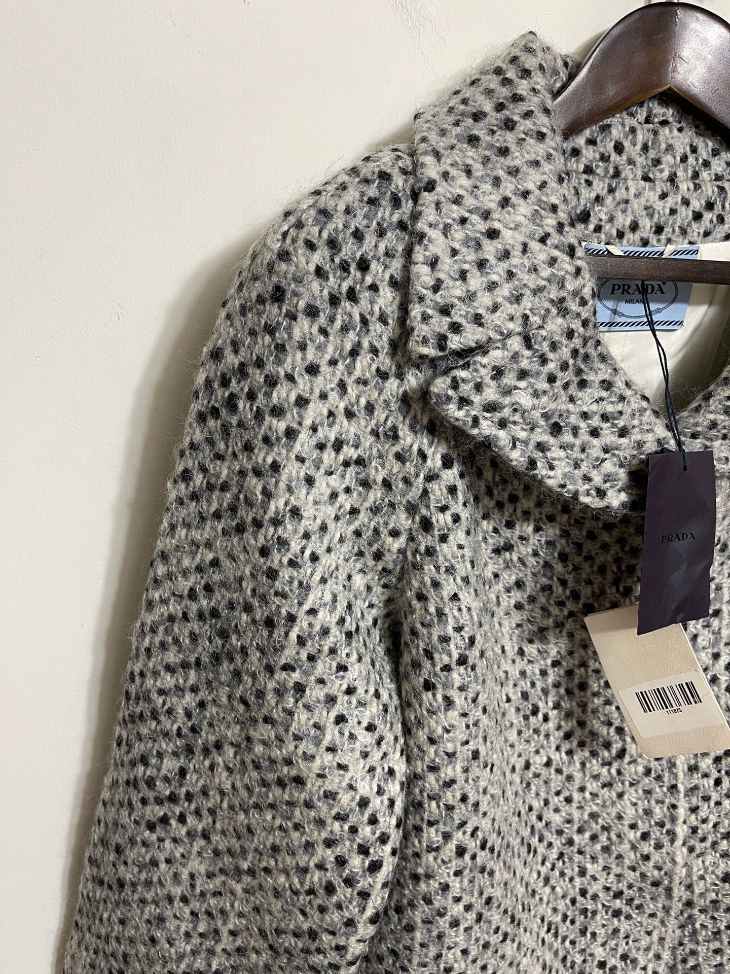 Prada Prada Women's Oversized Thick Wool/Cashmere Blend Coat 38/40 Size S / US 4 / IT 40 - 4 Thumbnail