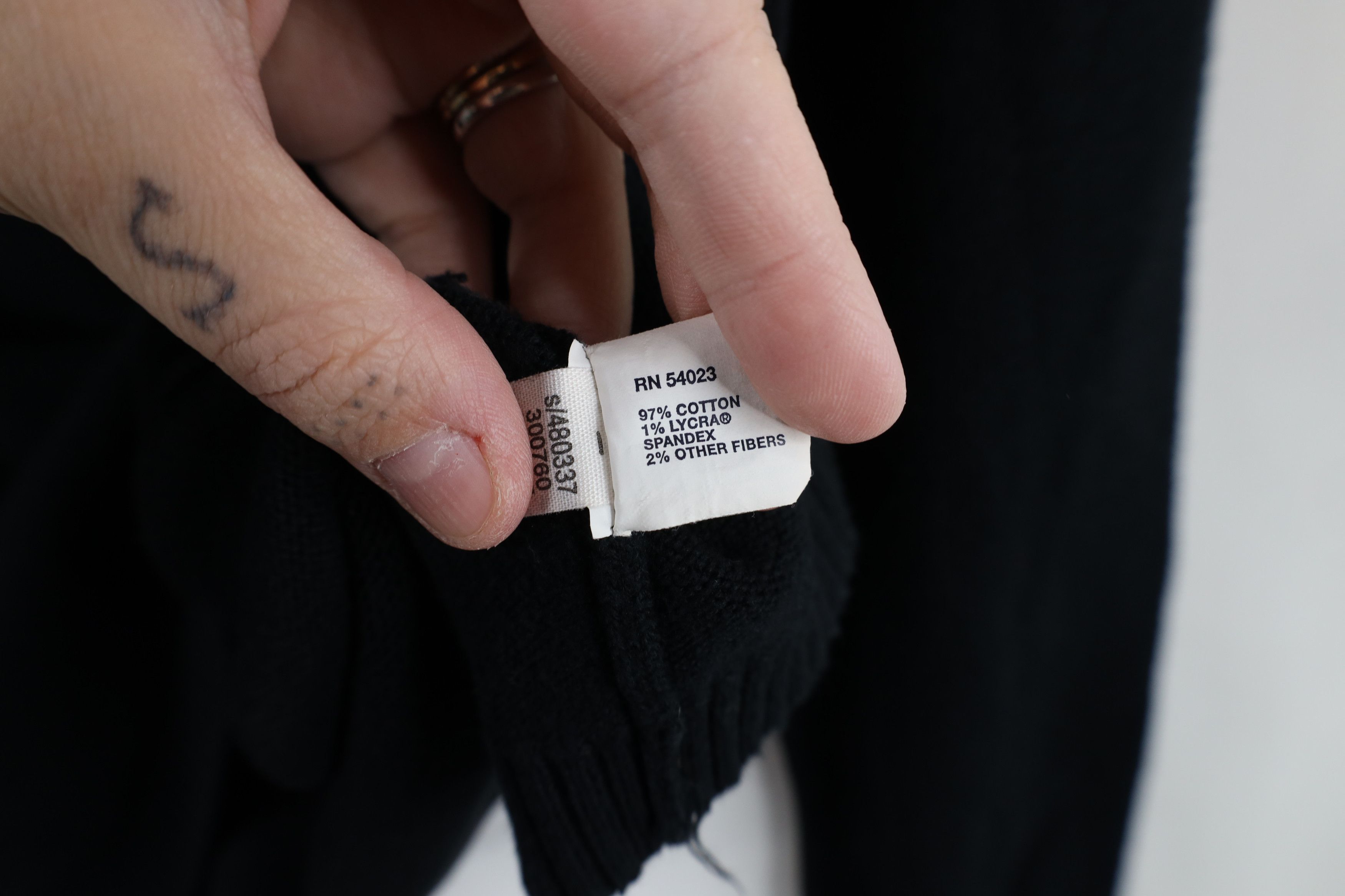 Gap Vintage Y2K Gap Blank Stretch Knit Turtleneck Sweater Black Size XL / US 12-14 / IT 48-50 - 8 Thumbnail