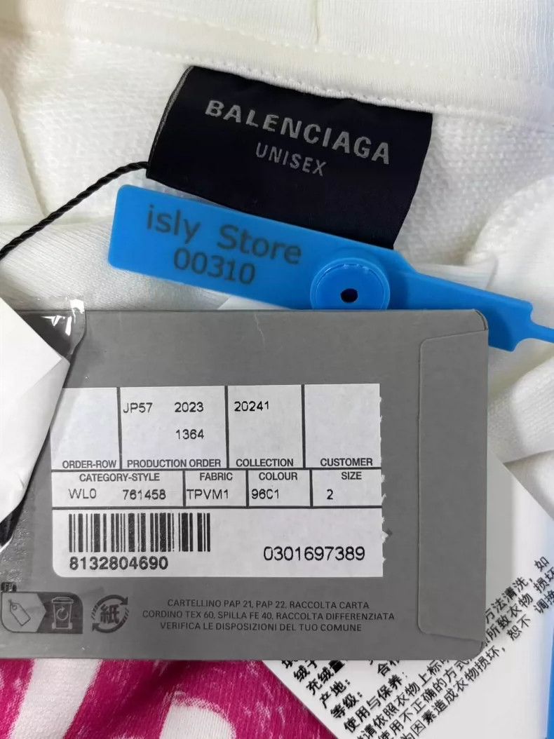 Balenciaga Balenciaga Loose monogrammed hooded sweatshirt with long s Size M / US 6-8 / IT 42-44 - 4 Thumbnail