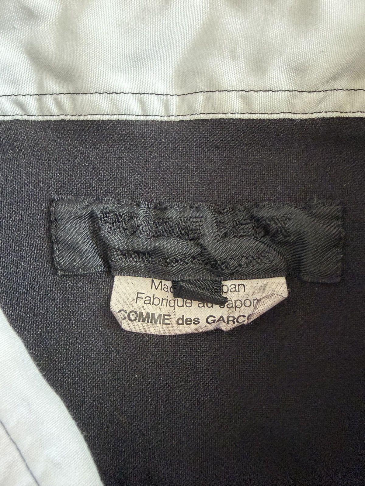 Comme des Garcons Homme Deux Contrast White and Black Button Up Shirt Size US XS / EU 42 / 0 - 5 Thumbnail