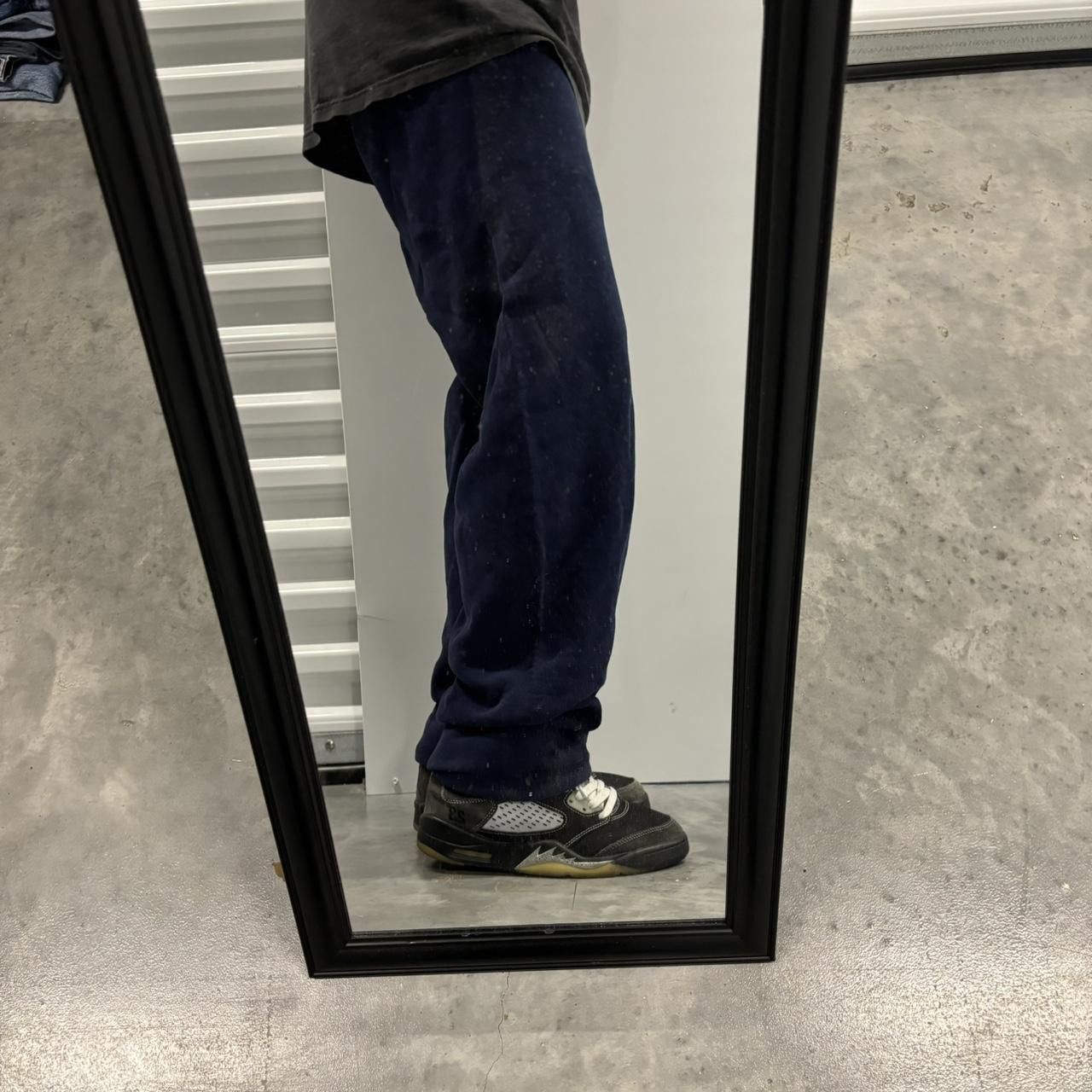 Japanese Brand × Vintage Crazy Vintage 90s Navy Blue Made In USA Essential Sweatpants! Size US 32 / EU 48 - 2 Thumbnail