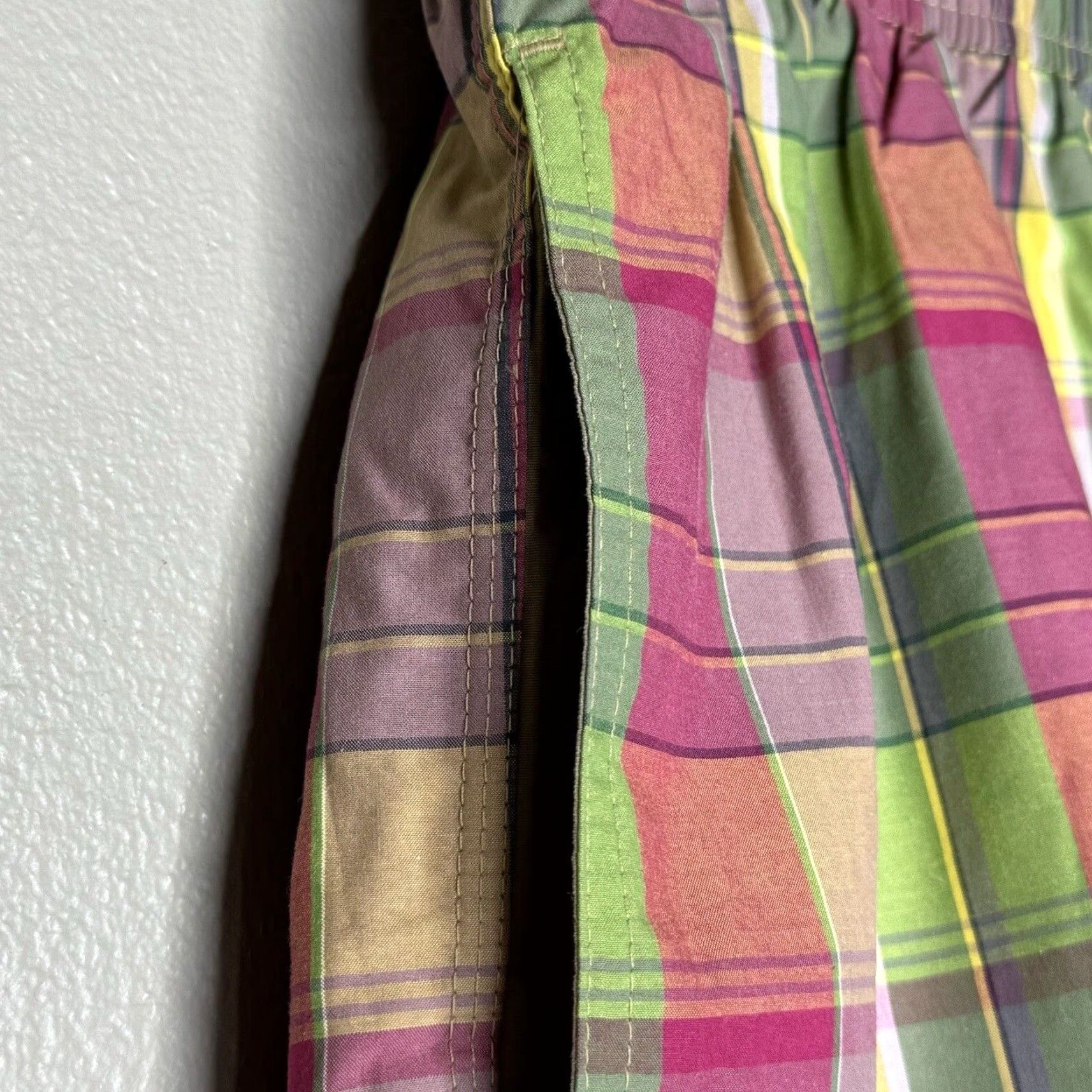 Cremieux Cremieux Mens Swim Trunks XXL Elastic Drawstring Waist Pockets Plaid Beach Colorful New Size ONE SIZE - 4 Thumbnail