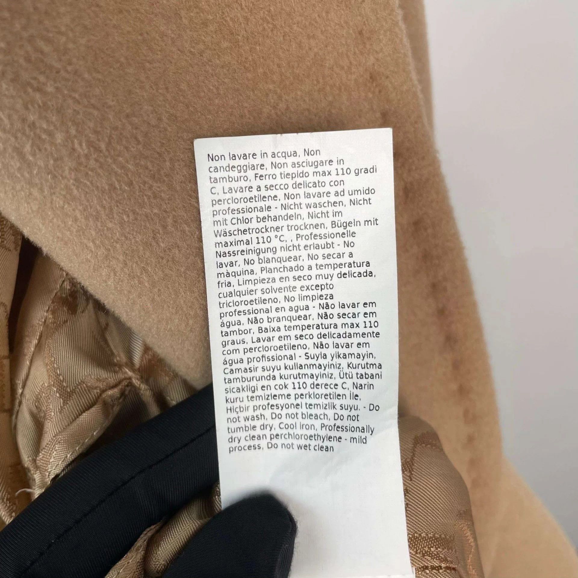 Max Mara MaxMara 101801 Wool Coat 42 Tan Size M / US 6-8 / IT 42-44 - 8 Thumbnail