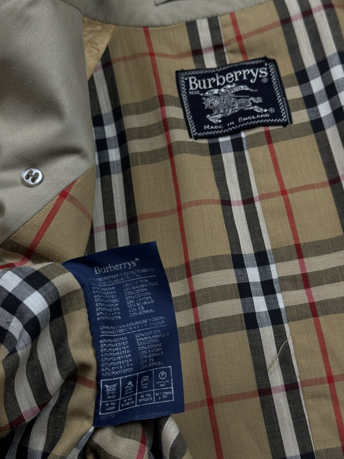 Burberry Vintage trench coat Burberry original luxury streetwear item Size M / US 6-8 / IT 42-44 - 3 Thumbnail