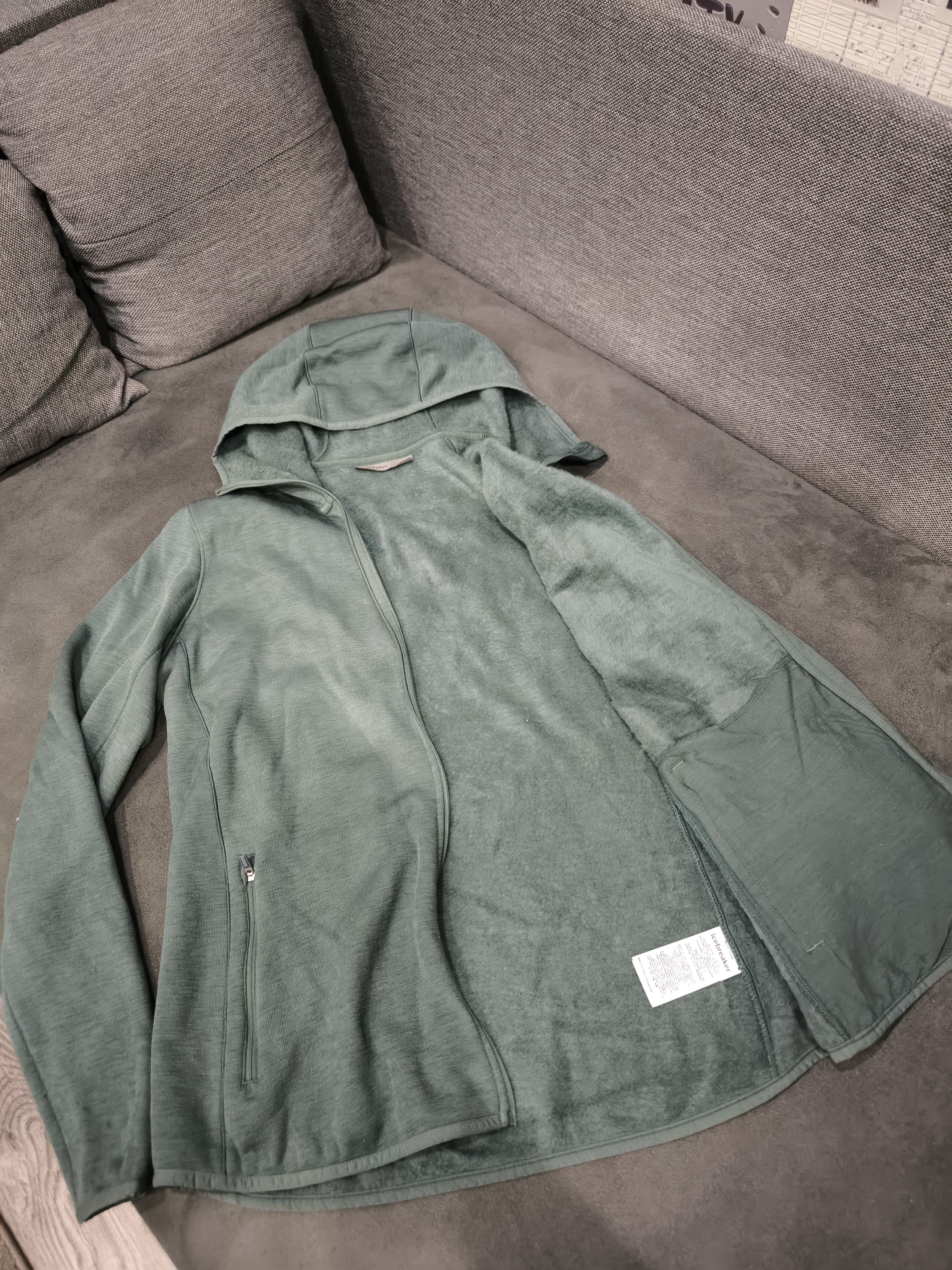 Icebreaker Women's Icebreaker Elemental LS Zip Hood Merino jacket Size XL / US 12-14 / IT 48-50 - 9 Thumbnail