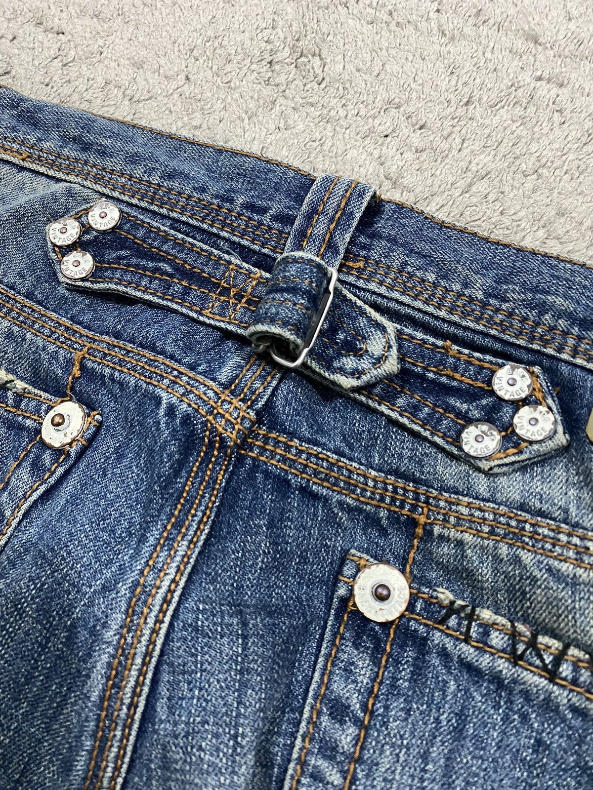Junya Watanabe Back Vintage Distressed Patchwork Denim like Junya Watanabe Size US 32 / EU 48 - 17 Thumbnail