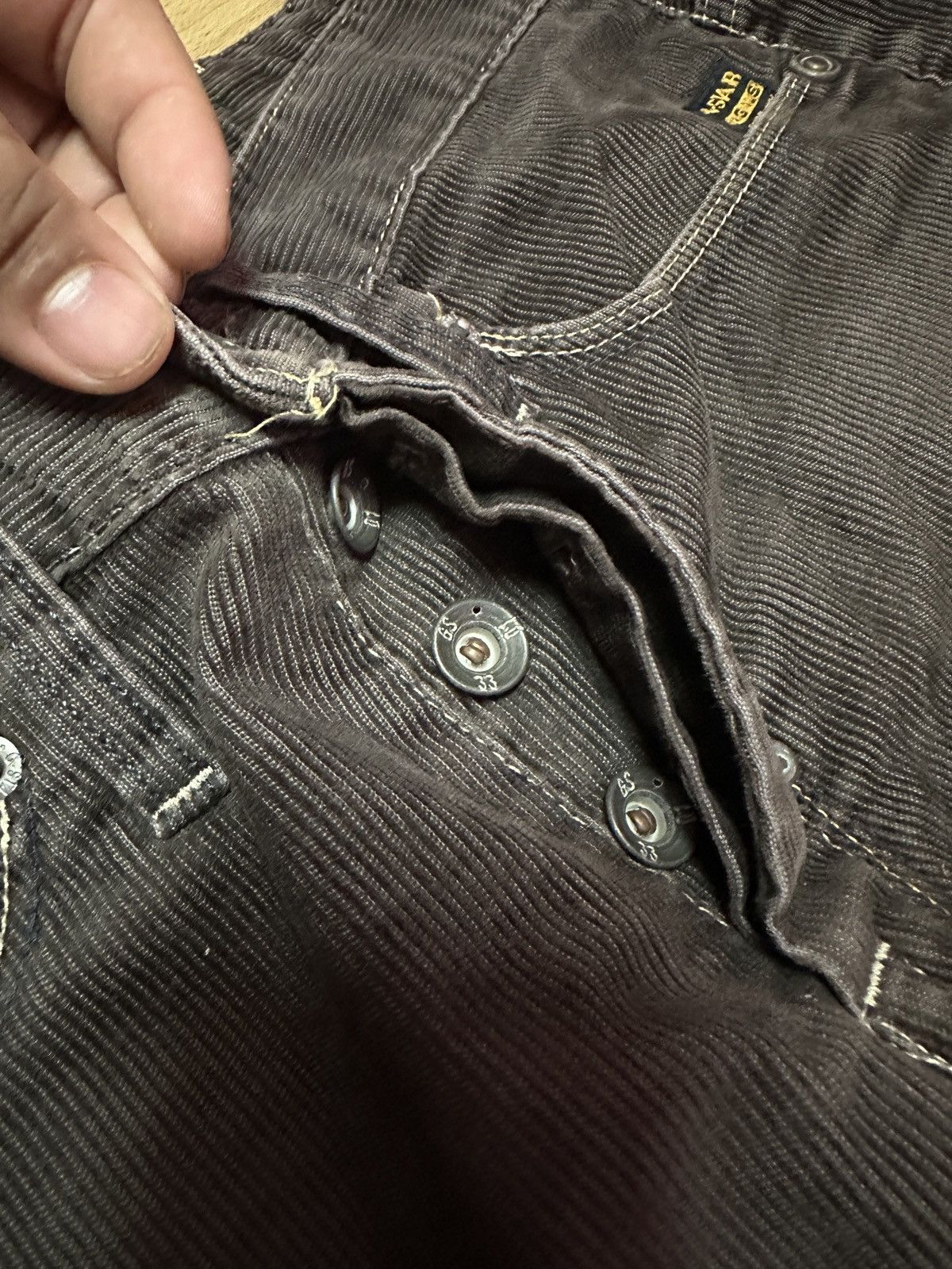 G-Star × Vintage Rare🔥G Star Raw Corduroy Denim Size US 31 - 11 Thumbnail